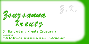 zsuzsanna kreutz business card